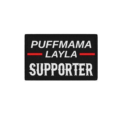Patch Puffmama Layla Supporter Aufnäher Song Verbot Malle Puff 7,5x4,5cm #40092