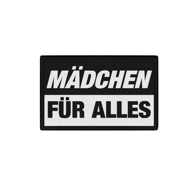 Patch 7,5x4,5cm Mädchen für ALLES Kollege Profi Arbeit Alleskönner Aufnäher45651