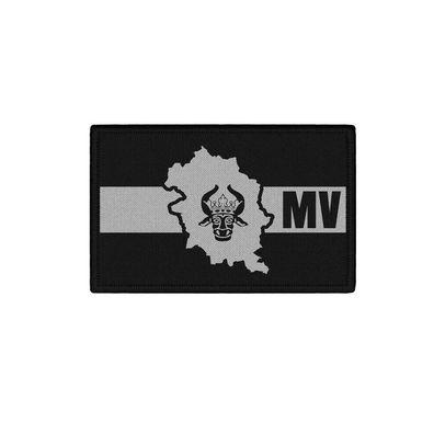 Patch Mecklenburg-Vorpommern MV Polizei Heimat schwarz grau Aufnäher #45839