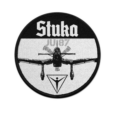 9cm Patch Stuka Ju87 Junkers Flugzeug Luftwaffe Sturzkampfbomber #1807