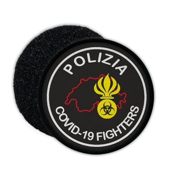 Swiss Polizia Patch Virus Bekämpfer Einheit Sonderkommando Patch 9cm #37203