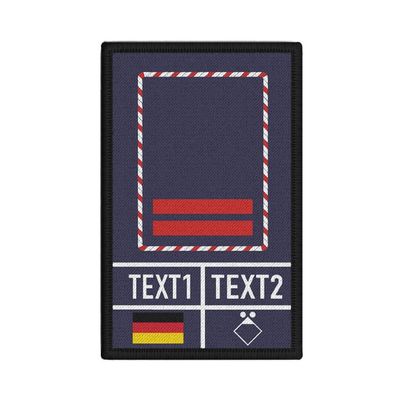 Rank Patch Feuerwehr Oberbrandmeister Gruppenführer Personalisiert NRW #36662