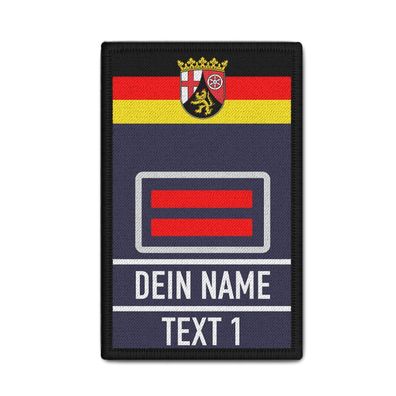 Rank Patch Feuerwehr Oberbrandmeister RPL Dienstgrad Freiwillige 9,8 x 6cm#37672