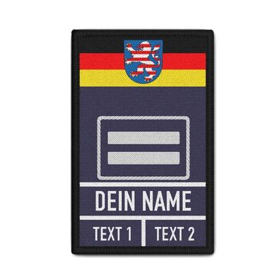 Rank Patch Feuerwehr Oberbrandmeister Hessen Dienstgrad Dein Name #37720