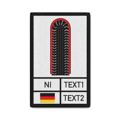 Personalisiert Rank Patch Feuerwehr Niedersachsen Dienstgrad Aufnäher #37832