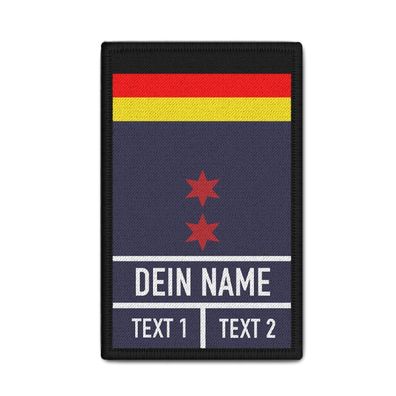 Rank Patch Feuerwehr Baden-Württemberg personalisiert personalisiert Sani #38116