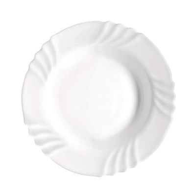 36x Teller Weiß Tief Servierplatte Essen Speisen Untersetzer Geschirr Tisch Neu