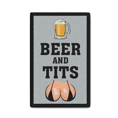 Beer and Tits Brüste Party Disco Bier Maß Oktoberfest Patch #38706