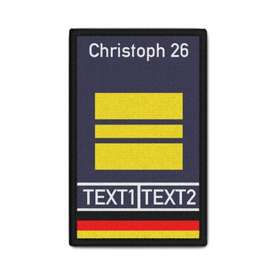 Rank Patch Feuerwehr Hauptlöschmeister Dienstgrad Freiwillige 9,8x6cm#38821
