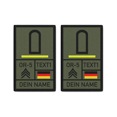 Rank Patch 9,8x6cm Stabsunteroffizier Fernmeldetruppe StUffz Bundeswehr #38978