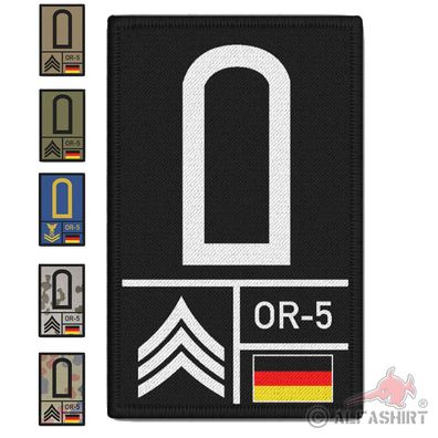 Rank Patch 9,8x6cm Nato Bundeswehr Rang Aufnäher Tropenshirt #39132