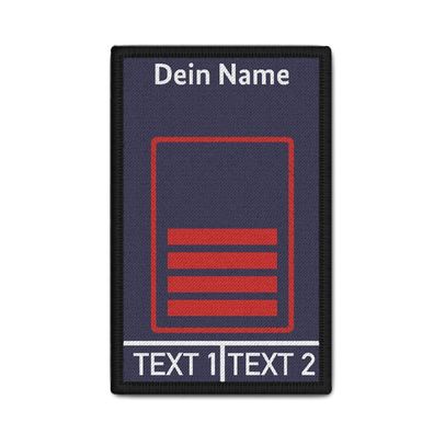 Rank Patch Feuerwehr Unterbrandmeister NRW Personalsiert Wunschtext BM #39190
