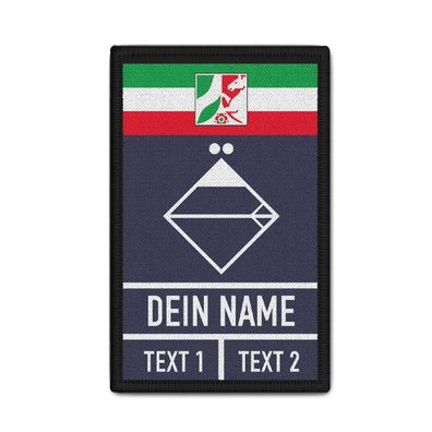 Rank Patch Feuerwehr Dienstgrad Freiwillige NRW Dein Name Personalisiert #39329
