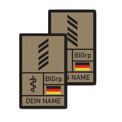Rank Patch 9,8x6cm OStGefr Tropen mit Namen Oberstabsgefreiter Bundeswehr #39882