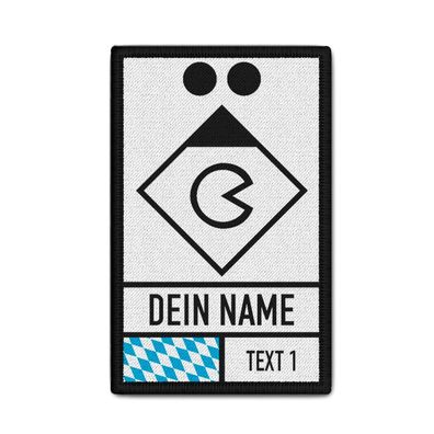 Patch Feldkoch Gruppenführer Bayern Feuerwehr Personalisiert 9,8x6cm #40108