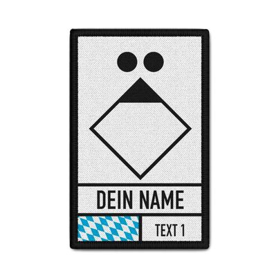 Patch Bayern Gruppenführer Feuerwehr KatSchutz Personalisiert 9,8x6cm #40114