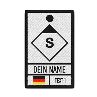 Patch Feuerwehr Taktische Zeichen personalisiert Gruppenführer Zugführer #40177