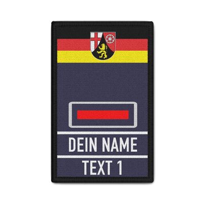 Rank Patch Feuerwehr Brandmeister RLP Dienstgrad Freiwillige Dein Name #40408