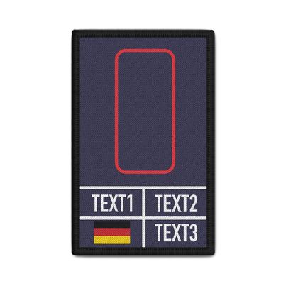Rank Patch Brandmeister Anwärter Dienstgradabzeichen Feuerwehr 9,8x6cm #40795