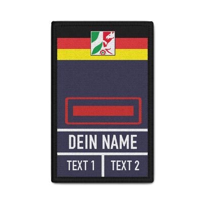 Rank Patch Feuerwehr Dienstgrad Freiwillige NRW Dienstkleidung 9,8x6cm #40995