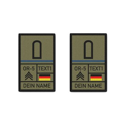 Rank Patch personalisiert Set Sanitätsdienst Dienstgrad Truppengattung #43592
