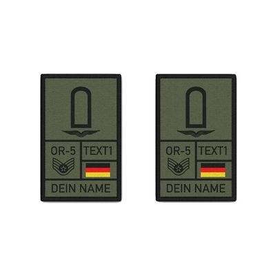 Rank Patch personalisierbar StUffz Stabsunteroffizier Luftwaffe Bundeswehr#43672