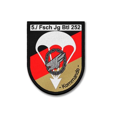 Patch 5 Kommando Kompanie FschJgBtl 252 Nagold Abzeichen Fallschirmjäger #40787
