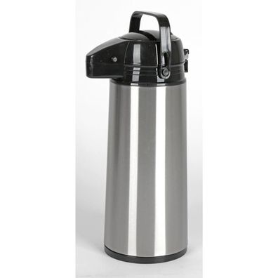 Edelstahl-Isolierkanne 1,8L Kaffee Tee mit Pumpsystem & Tragegriff