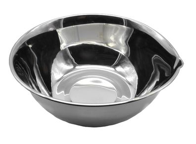 Edelstahl Schüssel 22cm Rührschüssel Salatschüssel Servierschüssel Schale Metall