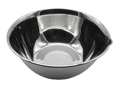 Edelstahl Schüssel 19cm Rührschüssel Salatschüssel Servierschüssel Schale Metall