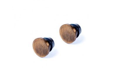 2Stück Wesco Relingsystem 16mm Endkappe modern Messing Antik mit Muffe