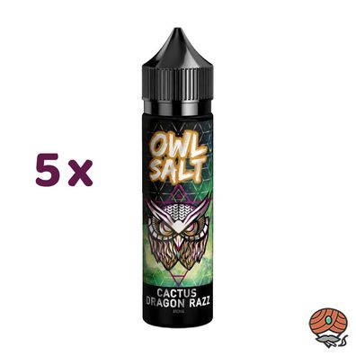 OWL Salt Cactus Dragon Razz Aroma, Longfill 5x 10ml