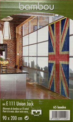 Bambus London Union Jack Türvorhang Maße 90x200cm