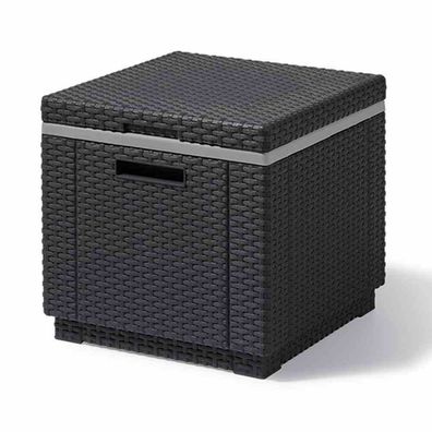ICE-Cube Kühlbox graphit Geflechtoptik