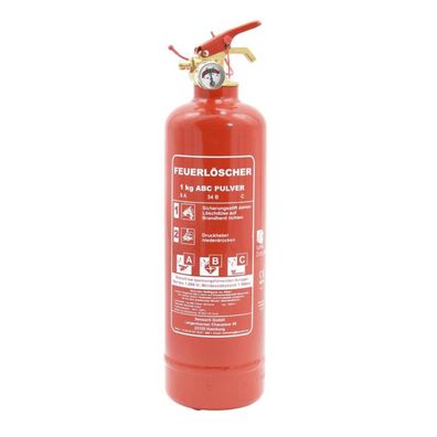 6x ABC Pulverfeuerlöscher inkl. Wandhalterung 1Kg