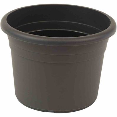 Topf Cilindro Ø 70 x 49,2 cm, anthrazit Rundes Kunststoffgefäß mit Bodenlöchern