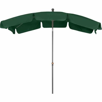 Tropico Mittelstockschirm anthrazit/grün 210x140cm Sonnenschirm Gestell Stahl