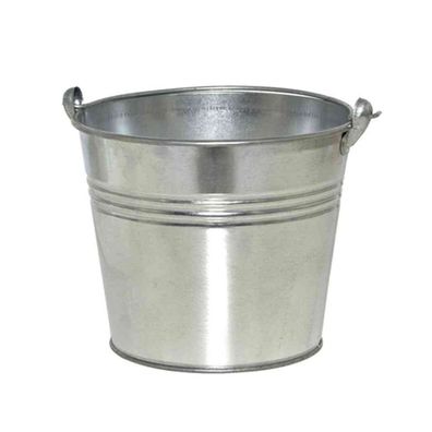 Eimer mit Ösenhenkel 1,5 l, verzinkt Stahlblech silber
