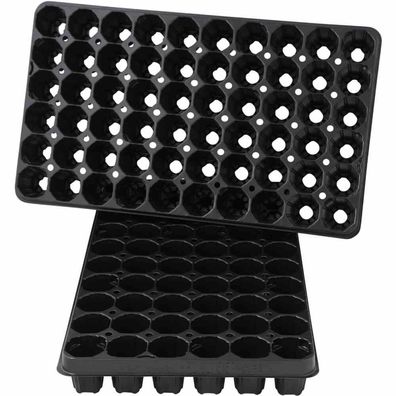 Topfplatte 310x530 mm mit 60 Töpfen Ø 4,7 cm gelocht aus Kunststoff