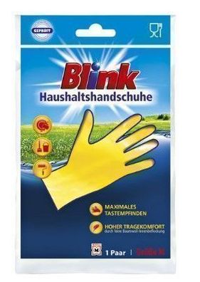 Blink Einweg-Gummi-Handschuhe, Groesse M, 1 Paar
