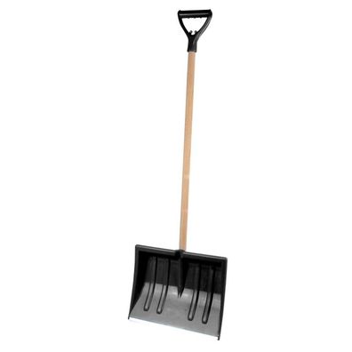 10x Schneeschieber Blau Schwarz Holzstiel D Griff Schaufel Räumer Kante Schippe