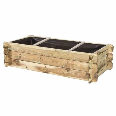 Hochbeet Tom, 120 x 60 x 30 cm kesseldruckimprägniert, inkl. Geotextil
