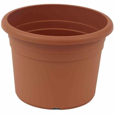 Topf Cilindro Ø 50 x 35,5 cm, terracotta Rundes Kunststoffgefäß mit Bodenlöchern