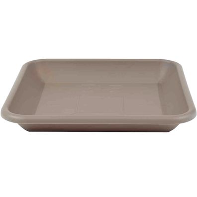 Untersetzer für Blumenkübel taupe eckig 28cm Blumentopfuntersetzer Pflanztopf