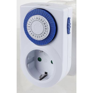 Heitech Mini Tages-Zeitschaltuhr mit Kindersicherung - manueller