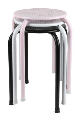 Metall Stapelhocker Partyhocker Gästehocker Sitzhocker Gartenhocker Hocker Sitz