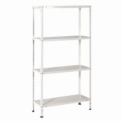 Promo Schraubregal weiß 150x75x30cm Regal Kellerregal Lagerregal Werkstattregal