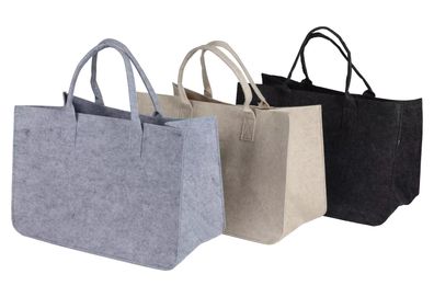 Filztasche Kamin Brennholz Korb Tragen Shopper Aufbewahrung Einkäufe Zeitungen