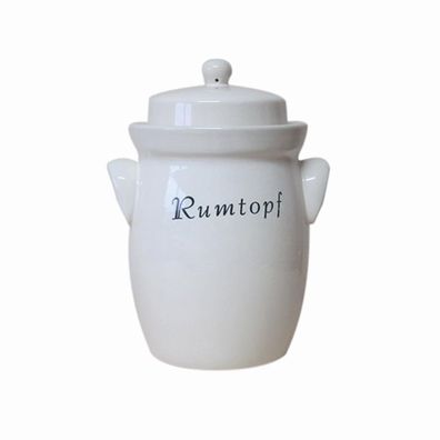 Rumtopf creme 5l Mehrzwecktopf Rum Topf Vorratsgefäß Aufbewahrung Küche Haushalt