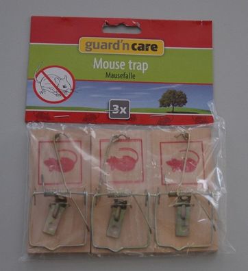 Mausefalle 3er-Set Mausefallen mit Wippe Mäusefalle Schlagfalle